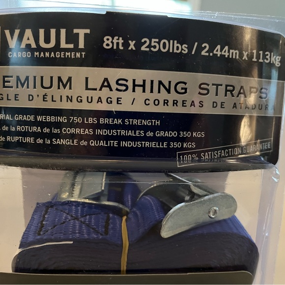 x 2 Pkgs PREMIUM LASHING STRAPS x 2 pkgs - Picture 5 of 7